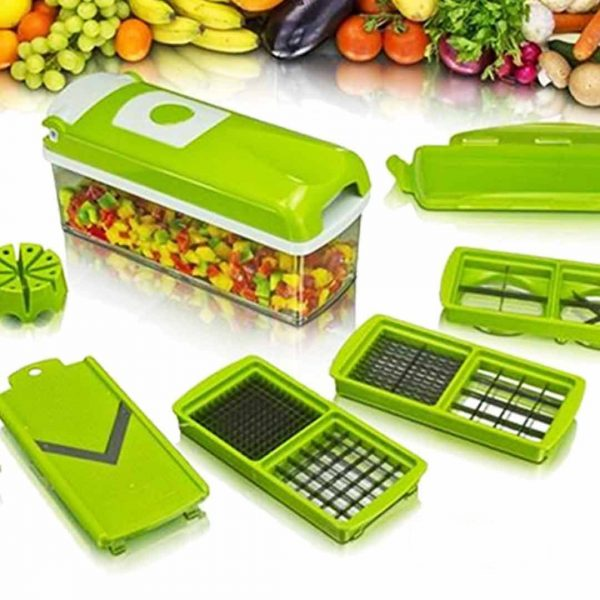 One Step Precision Cutting Genius NIcer Dicer Plus 12 In 1